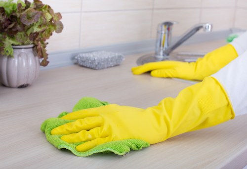 Stain treatment during mattress cleaning service